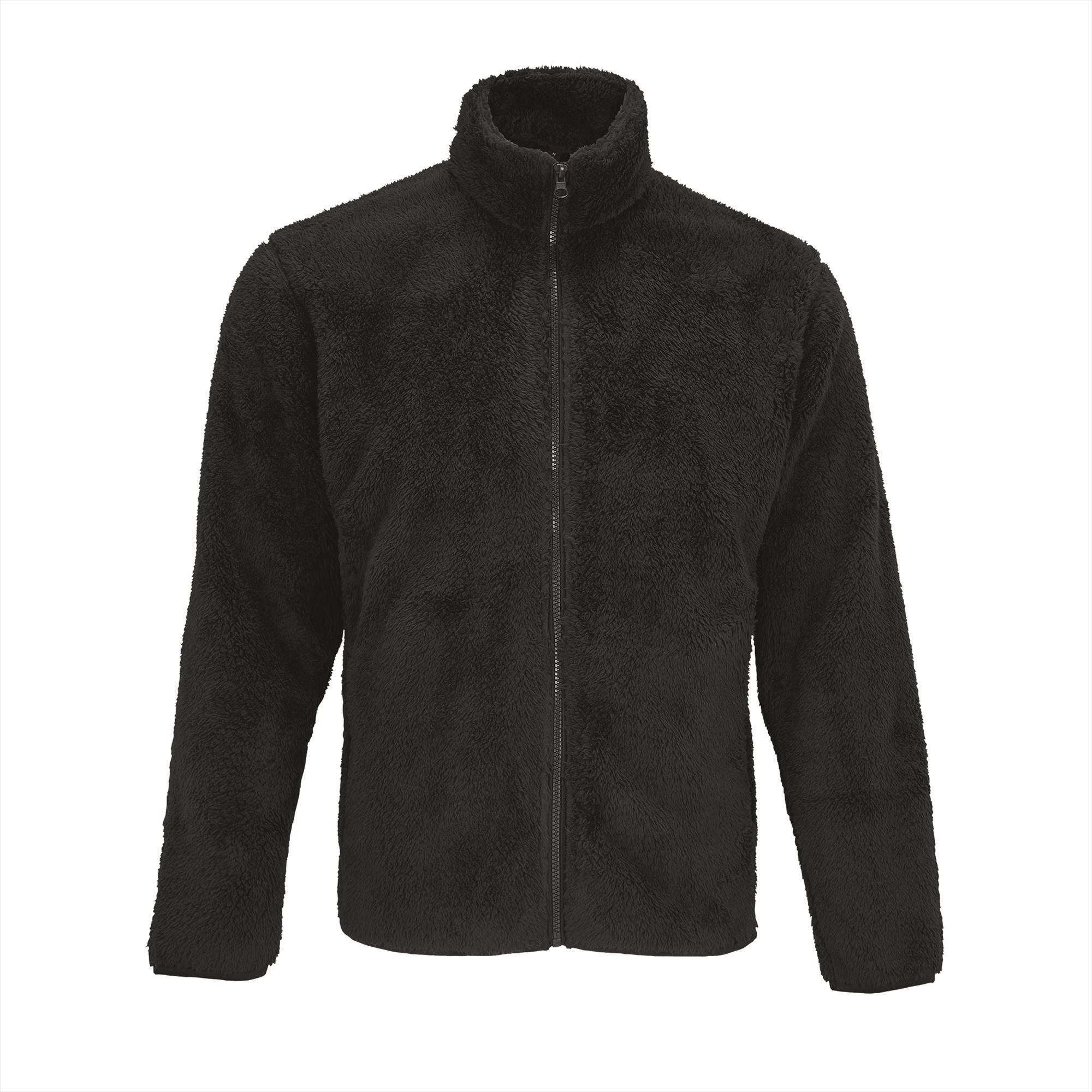 Unisex Fleece Zip Jacket carbon grijs jas