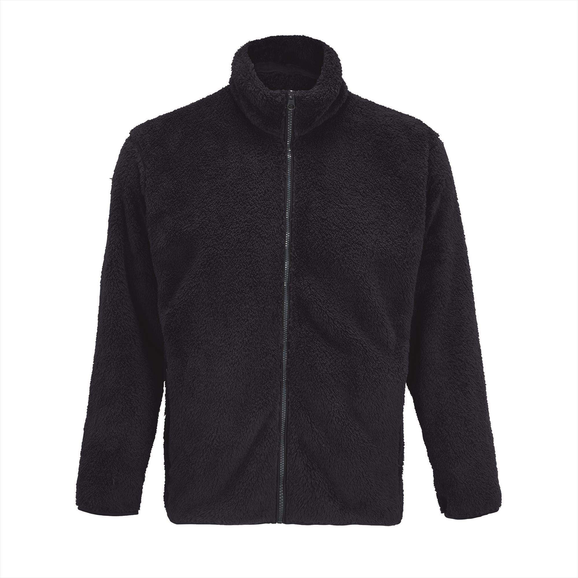 Unisex Fleece Zip Jacket donkerblauw jas