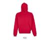 unisex hoodie sweater 100% katoen helder rood