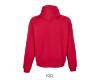 foto 2 unisex hoodie sweater 100% katoen helder rood