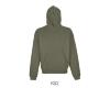 unisex hoodie sweater 100% katoen khaki