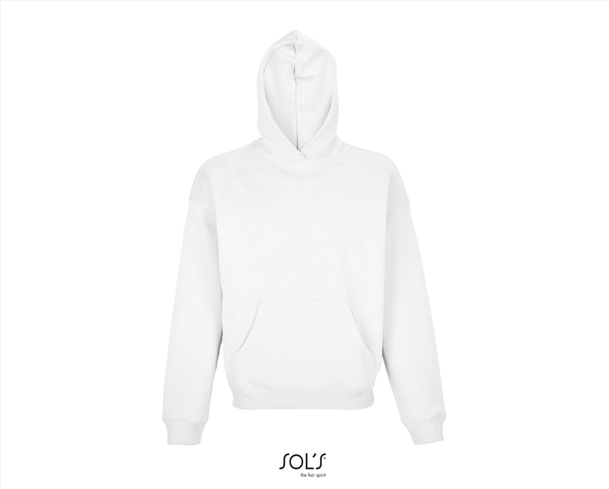 unisex hoodie sweater 100% katoen wit