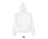 unisex hoodie sweater 100% katoen wit