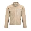 Unisex sherpa fleece jacket beige
