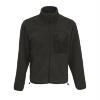foto 1 Unisex sherpa fleece jacket carbon grijs met zwart