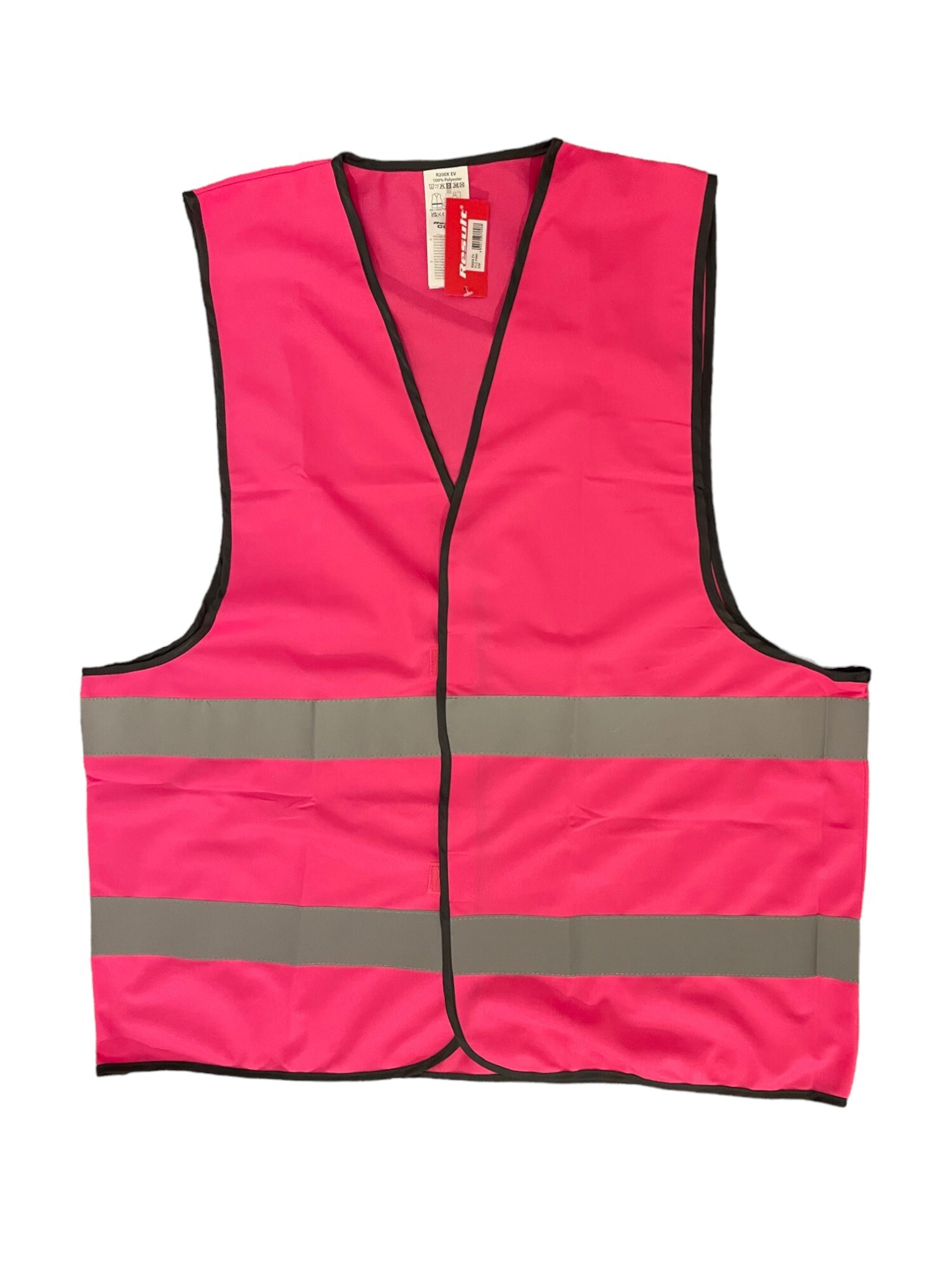 Veiligheidshesjes bedrukken fluorescent roze personaliseren voor Carnaval