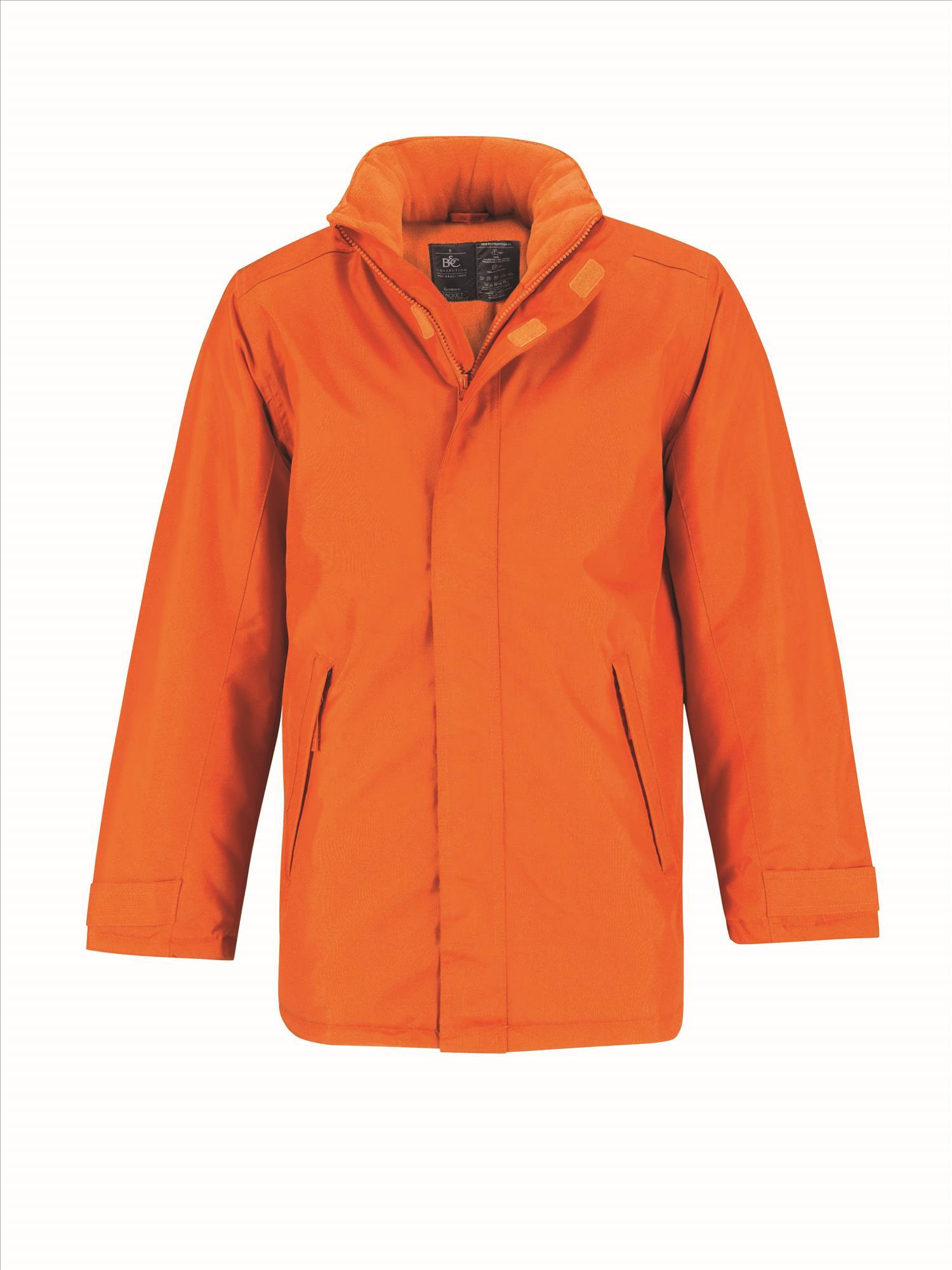 Warme gewatteerde winterparka winterjas voor mannen oranje Winddicht. Waterdicht