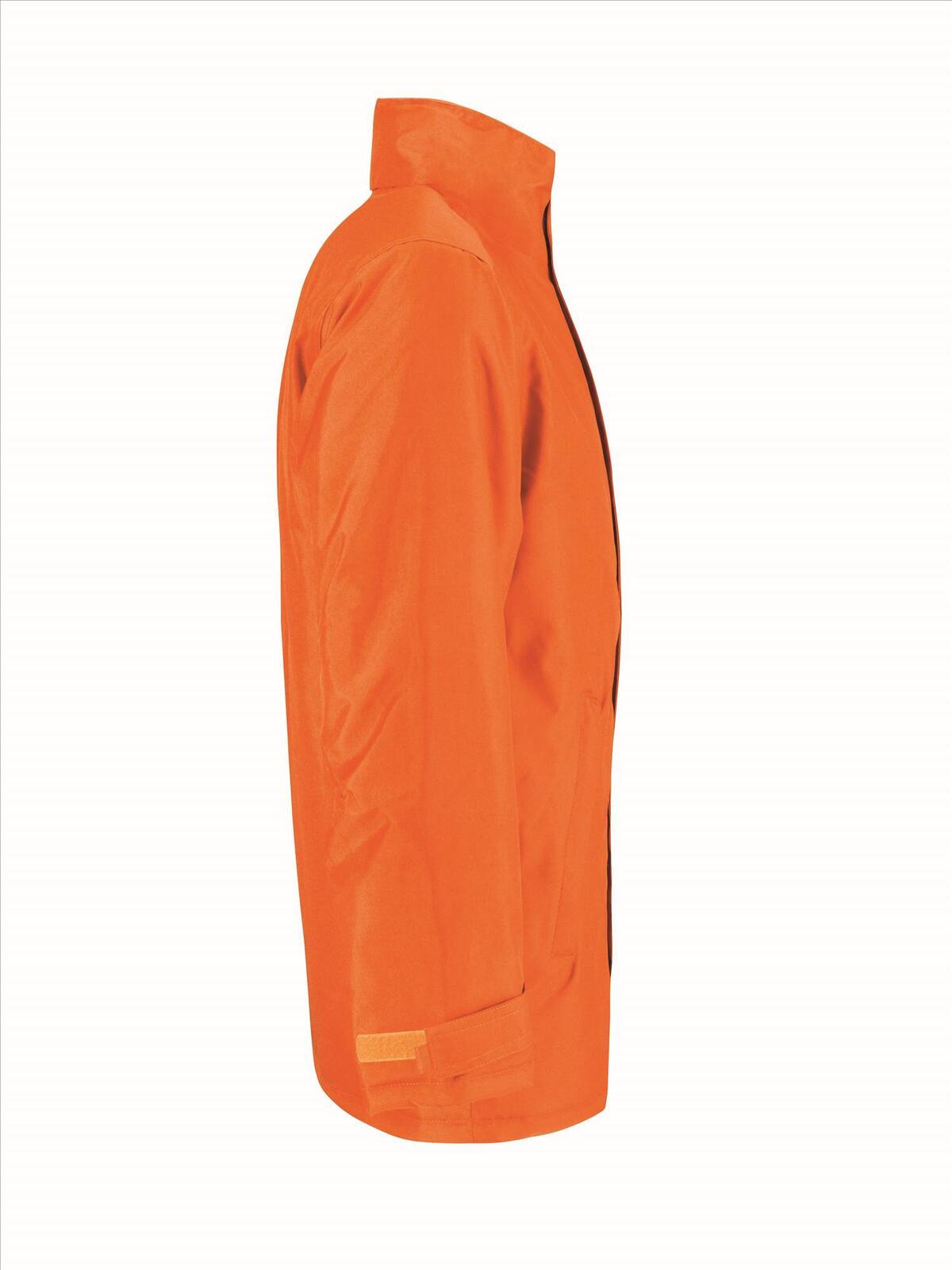 Oranje en zwart waterdicht jack