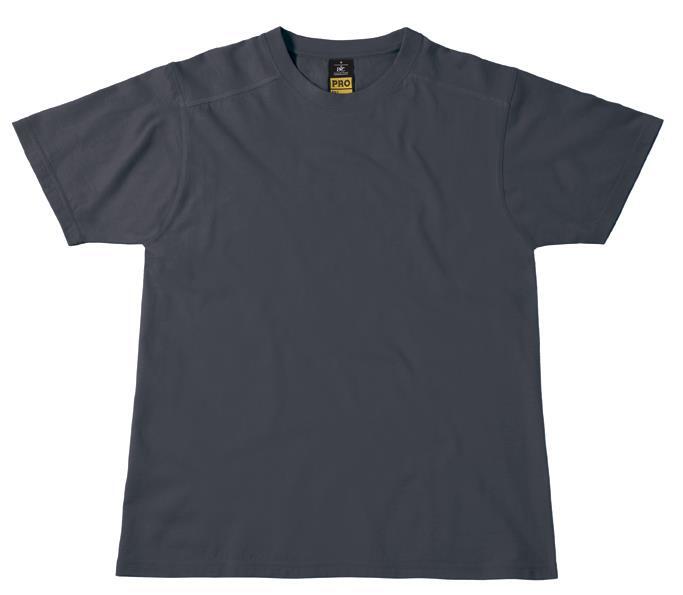 Werk T-shirt korte mouw donkergrijs te personaliseren