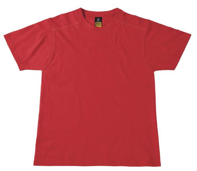 Werk T-shirt korte mouw rood te personaliseren