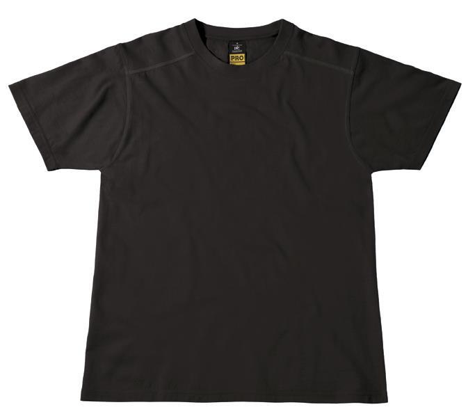 Werk T-shirt korte mouw zwart te personaliseren