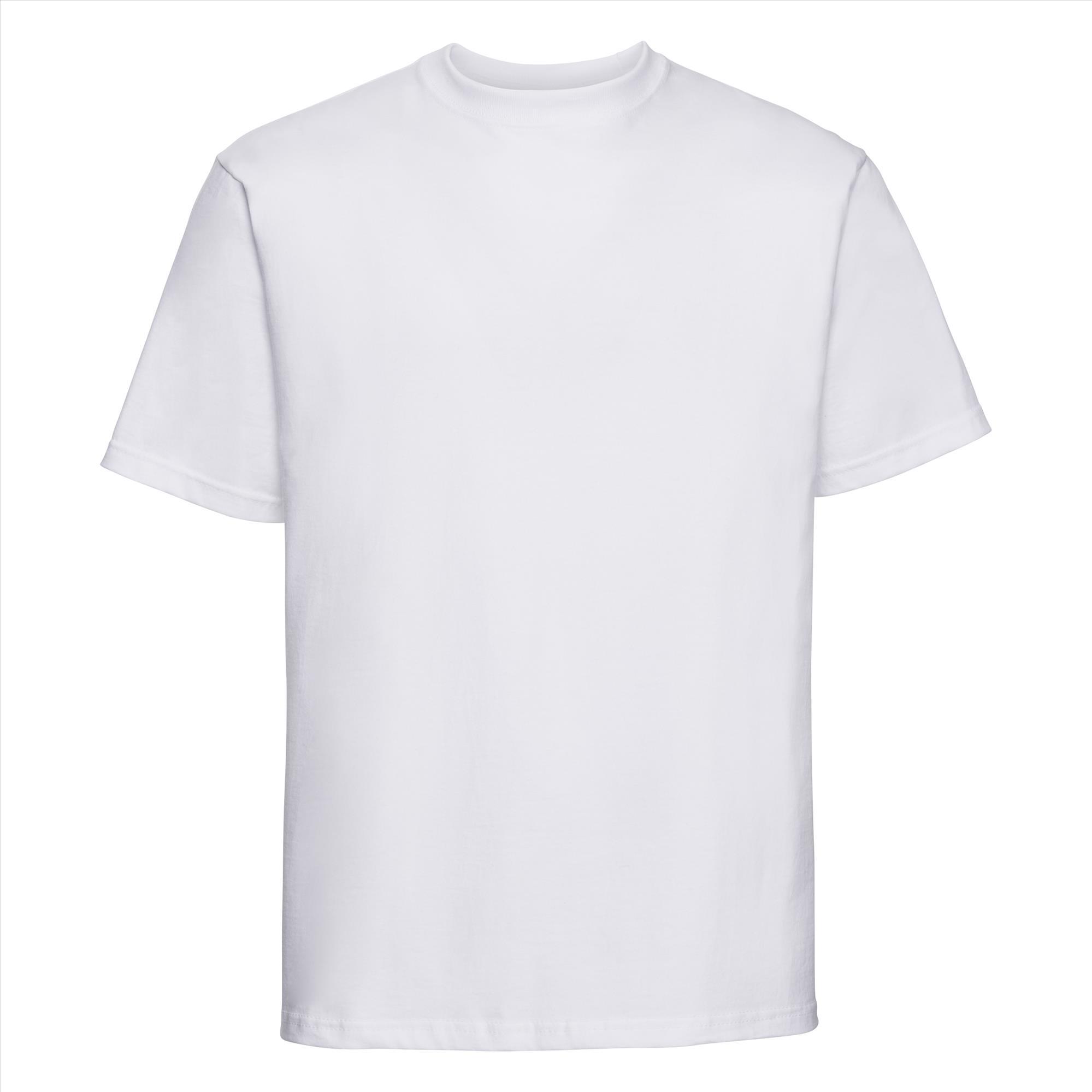 Werk T-shirt voor mannen wit te personaliseren