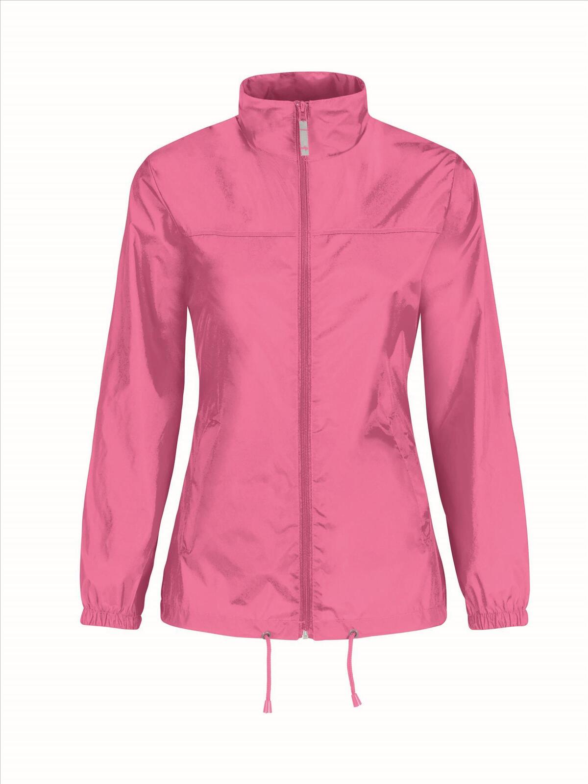 Windbreaker met capuchon pixel roze Windjack voor Dames