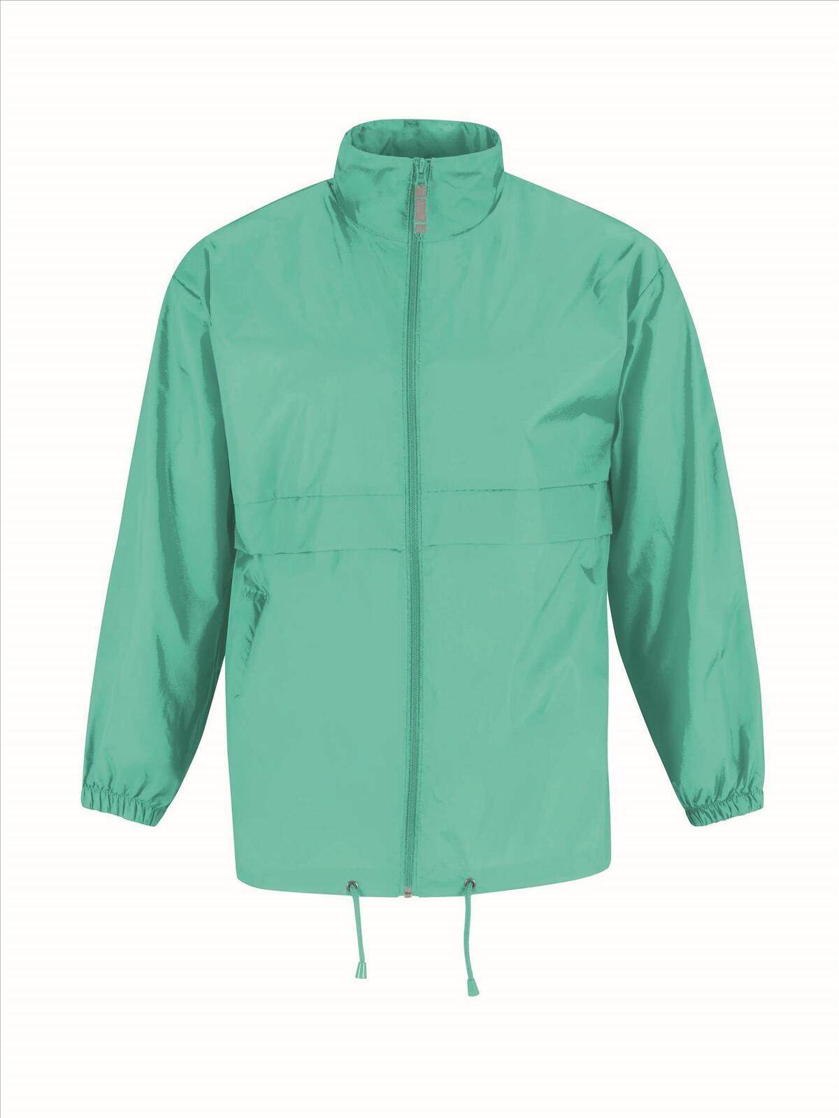 Windbreaker met capuchon pixel turquoise Windjack voor Heren