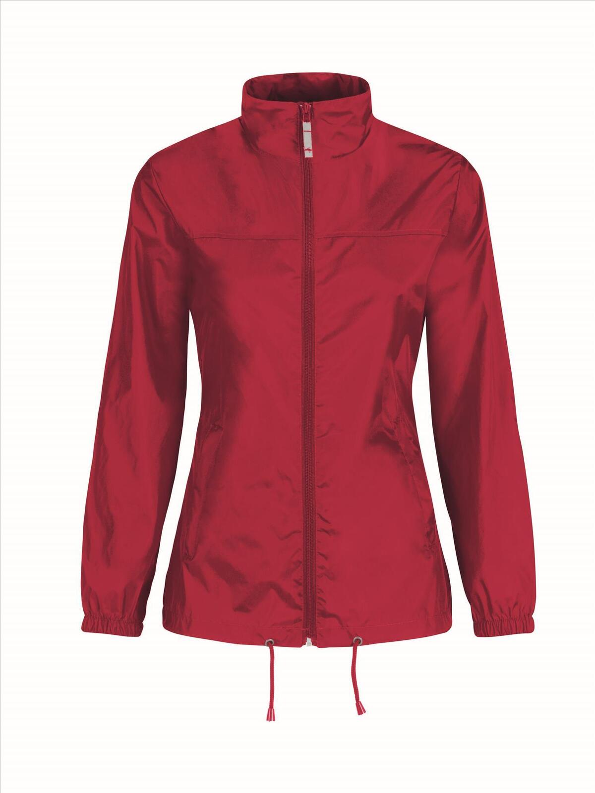 Windbreaker met capuchon rood Windjack voor Dames