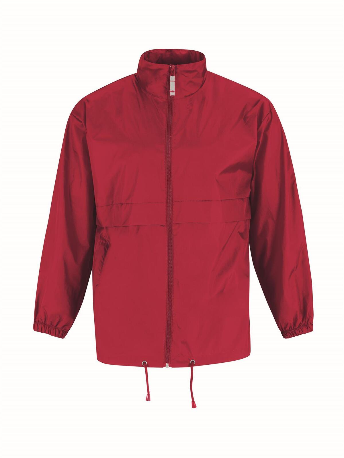 Windbreaker met capuchon rood Windjack voor Heren