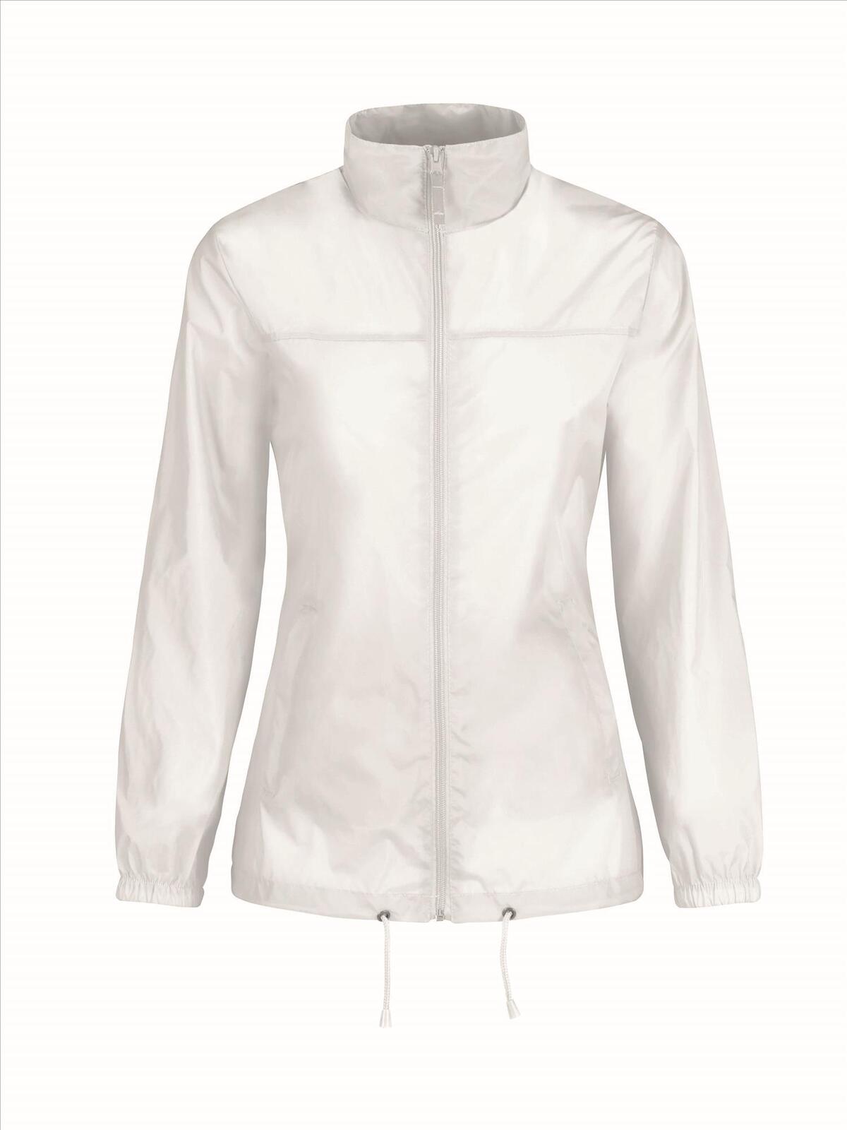 Windbreaker met capuchon wit Windjack voor Dames