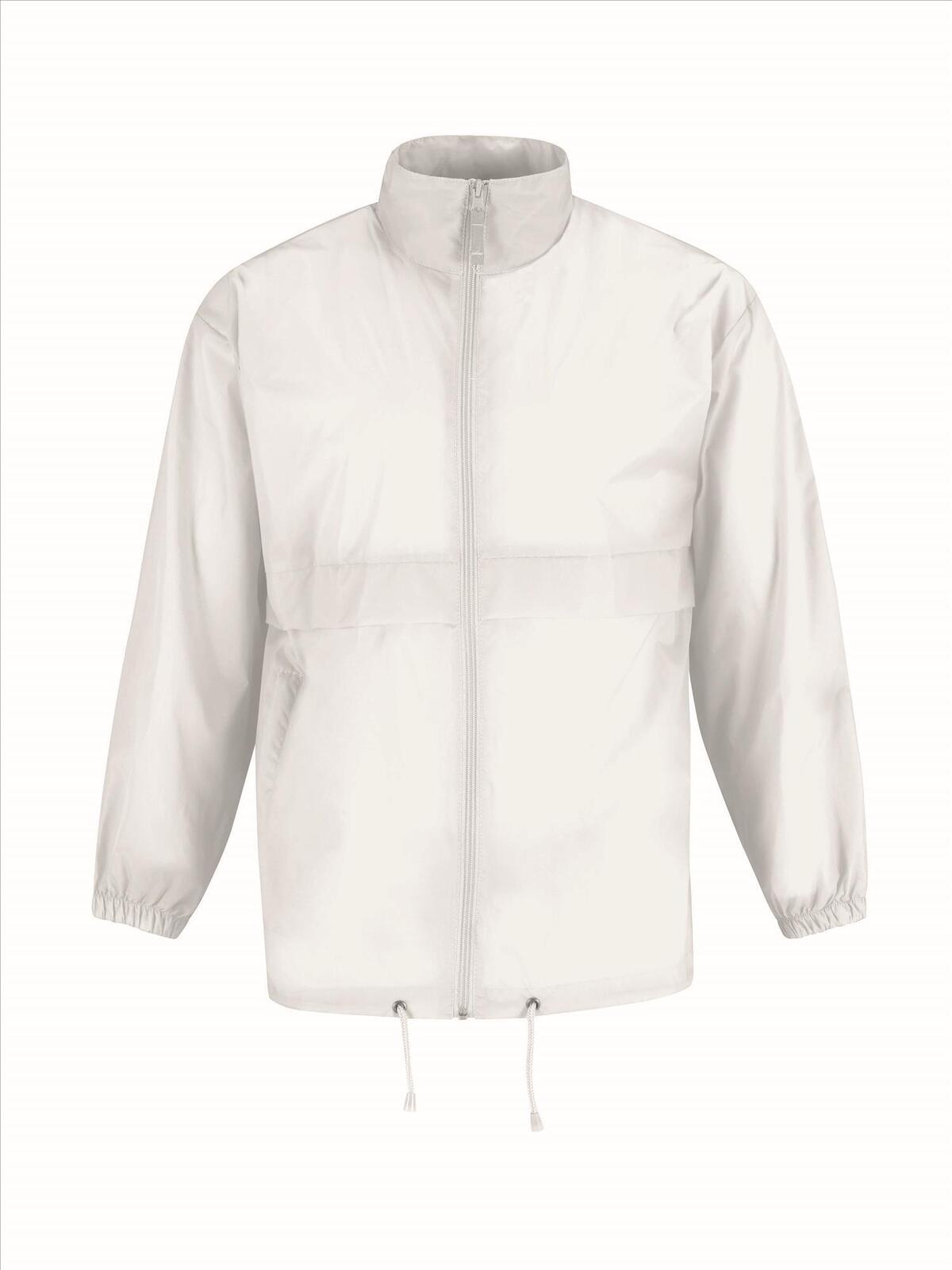 Windbreaker met capuchon wit Windjack voor Heren