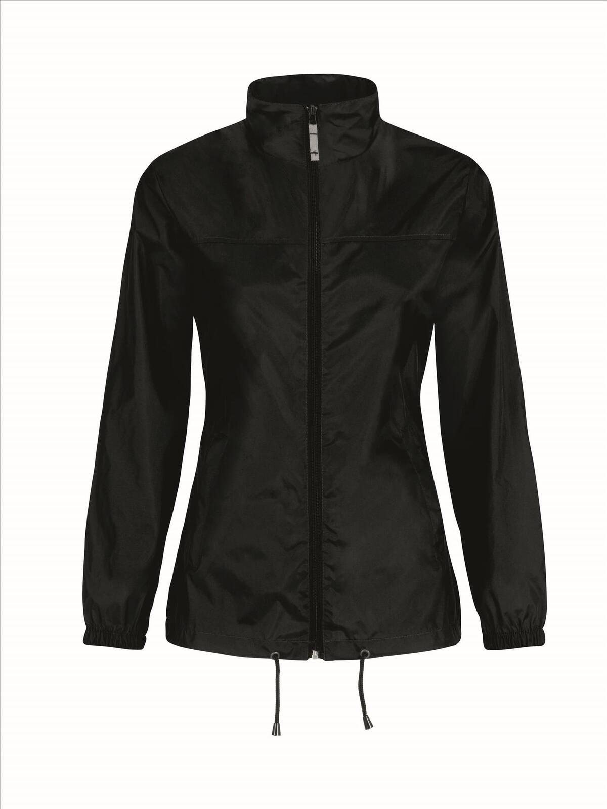 Windbreaker met capuchon zwart Windjack voor Dames