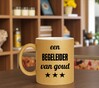 foto 4 Beker leuk cadeau voor een begeleider van goud met glittertjes
