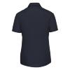 foto 2 Dames blouse donkerblauw korte mouw te personaliseren