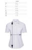 foto 7 Dames blouse wit korte mouw te personaliseren 