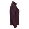 foto 3 Dames fleece jas bordeaux te personaliseren 