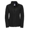 Dames fleece jas zwart te personaliseren