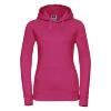 Dames hoodie fuchsia te personaliseren te bedrukken met een afbeelding logo