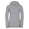 foto 1 Dames hoodie lichtgrijs te personaliseren te bedrukken met een afbeelding logo