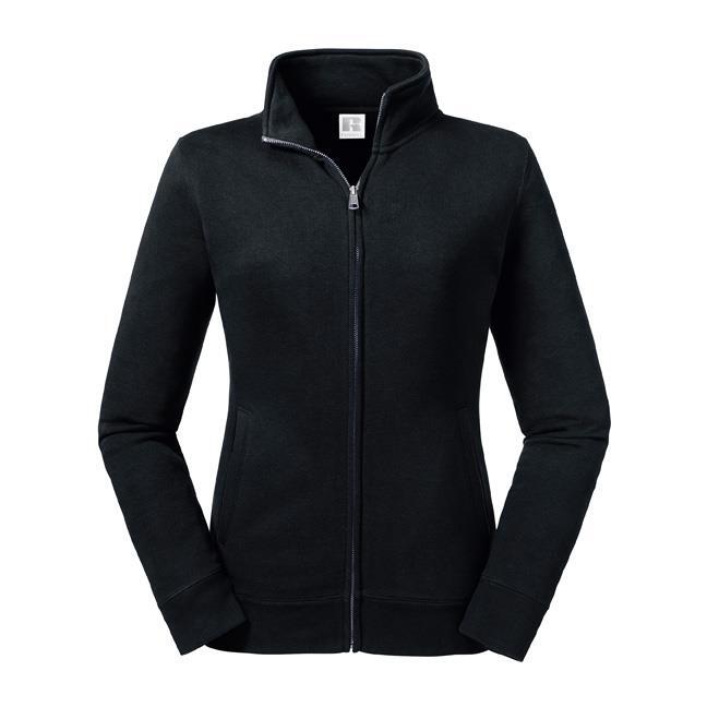 Dames sweatjacket zwart perfect voor personaliseren