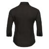 foto 2 Getailleerde dames blouse chocolade kleur lange mouwen