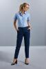 foto 7 Getailleerde dames blouse oxford blue te personaliseren met en bedrijfslogo 