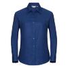 Getailleerde dames blouse royal blauw te personaliseren bedrijfslogo