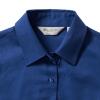 foto 4 Getailleerde dames blouse royal blauw te personaliseren bedrijfslogo 