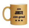 foto 1 Glitter gouden mok voor een juriste van goud