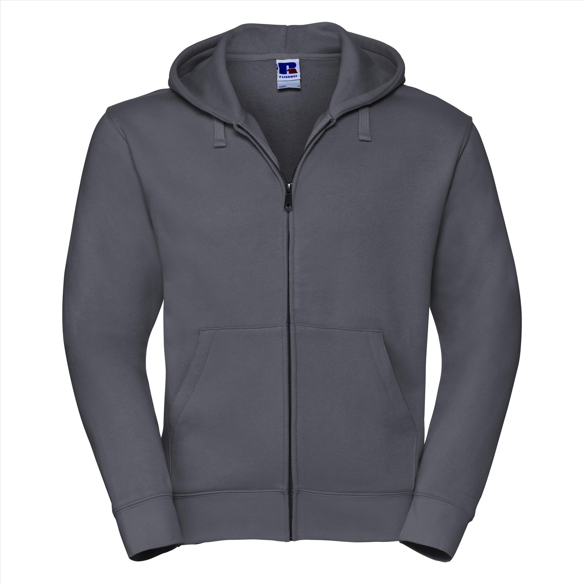 Heren hoodie donkergrijs ideaal voor eigen design en bedrukking