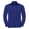 Heren overhemd royal blauw lange mouw