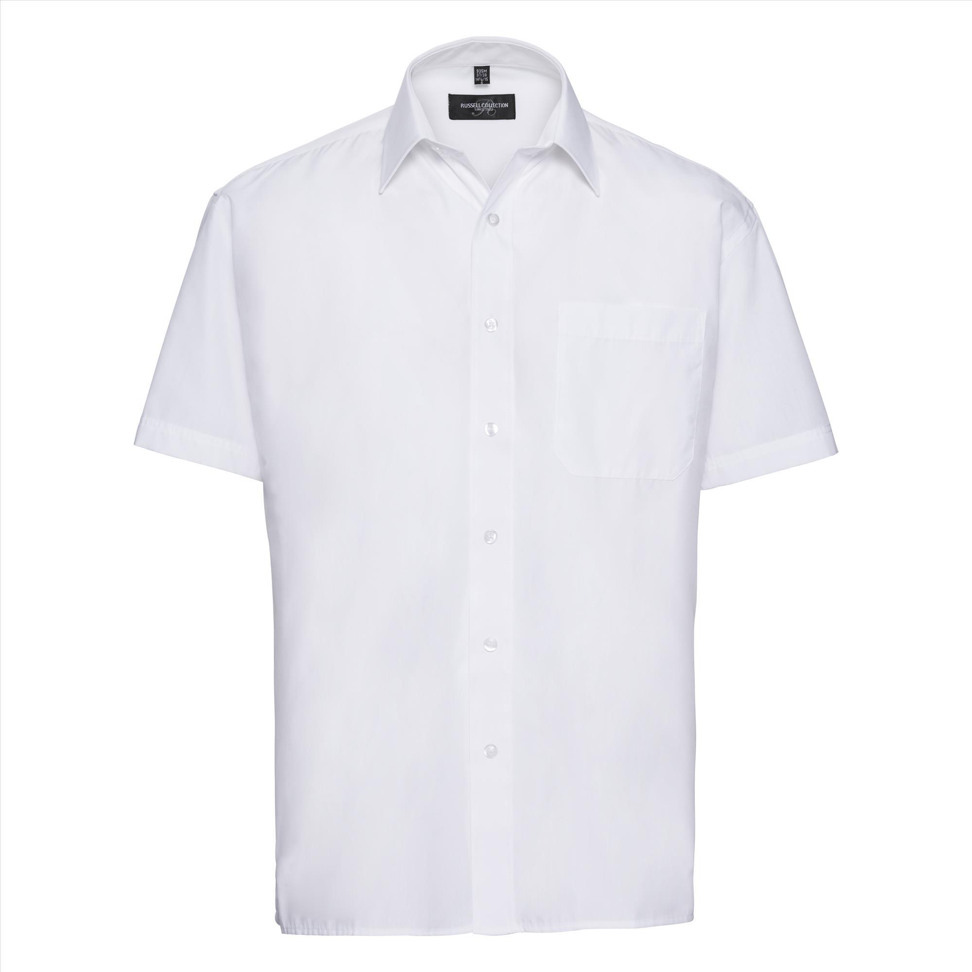 Heren overhemd wit perfect voor bedrijfslogo bedrukking