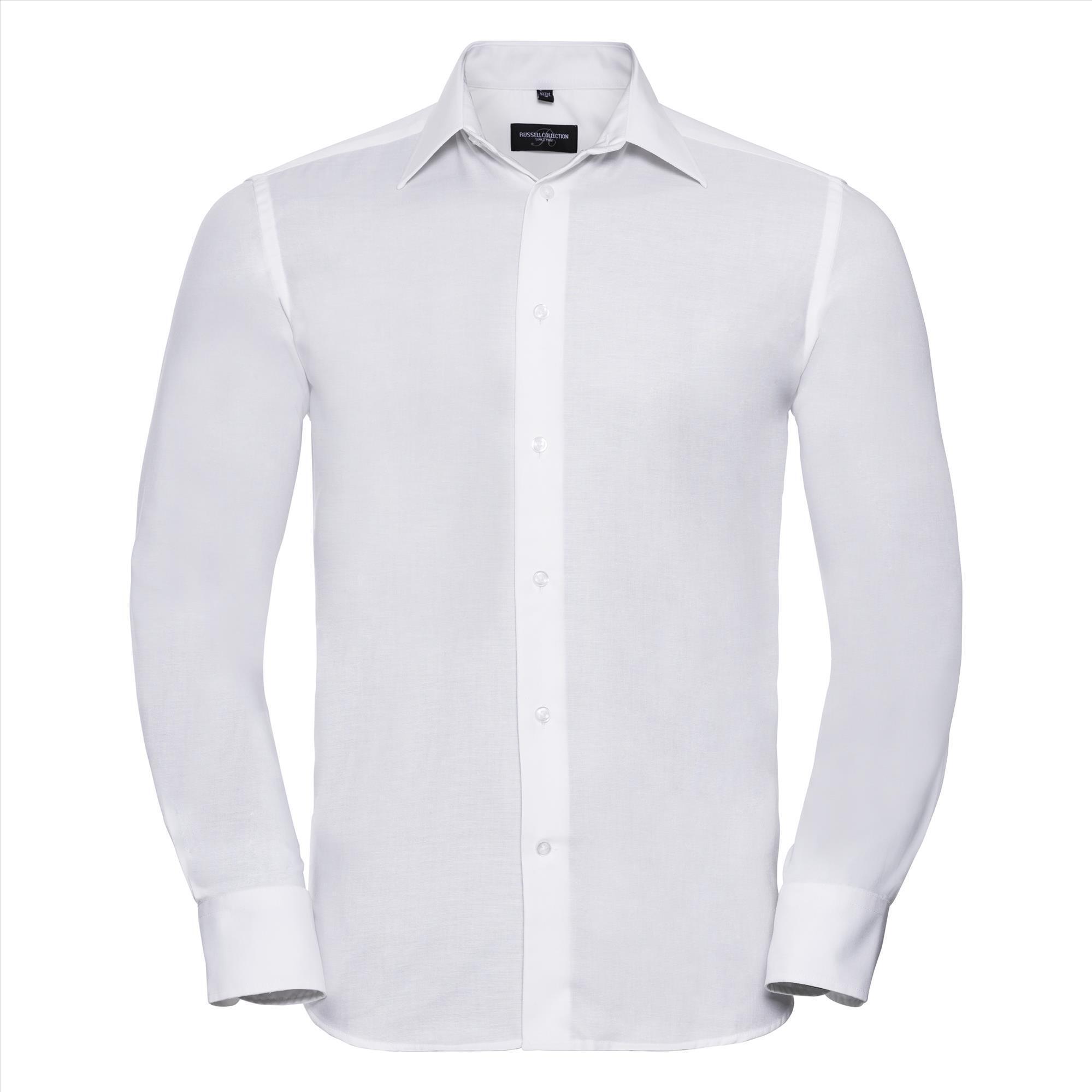 Heren overhemd wit zakelijk overhemd