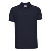 Heren polo donkerblauw slim fit perfect voor personaliseren