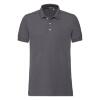 Heren polo donkergrijs slim fit perfect voor personaliseren