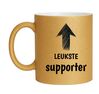 foto 1 Leuke cadeau mok beker  voor een supporter van een club supporters van goud 