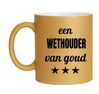 foto 1 Leuke mok met glitters voor een wethouder van goud