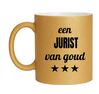 foto 1 Mok goud met glitters voor een jurist van goud