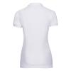 foto 2 Nauw aansluitende dames polo wit te personaliseren te bedrukken
