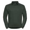 Stevig heren workwear sweatshirt flessengroen ideaal voor bedrijfslogo bedrukking shirts voor in de bouw bouwvakkers