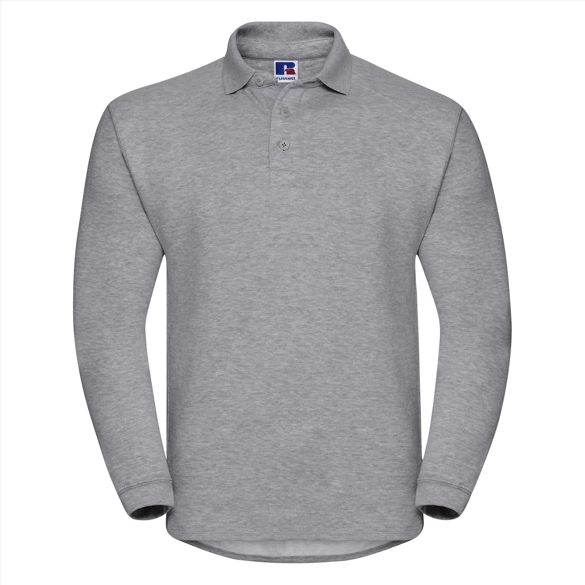 Stevig heren workwear sweatshirt lichtgrijs ideaal voor bedrijfslogo bedrukking shirts voor in de bouw bouwvakkers