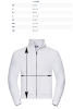 foto 6 Sweatjacket wit voor mannen perfect voor persoonlijke bedrukking personaliseren 