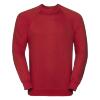 Sweatshirt trui helder rood voor mannen perfect voor personaliseren bedrukking
